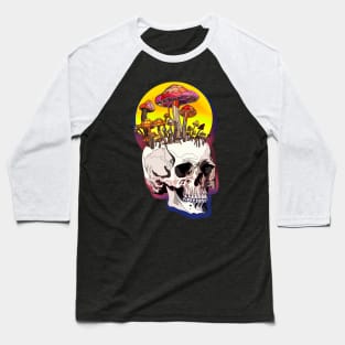 Mushroom Skull Baseball T-Shirt